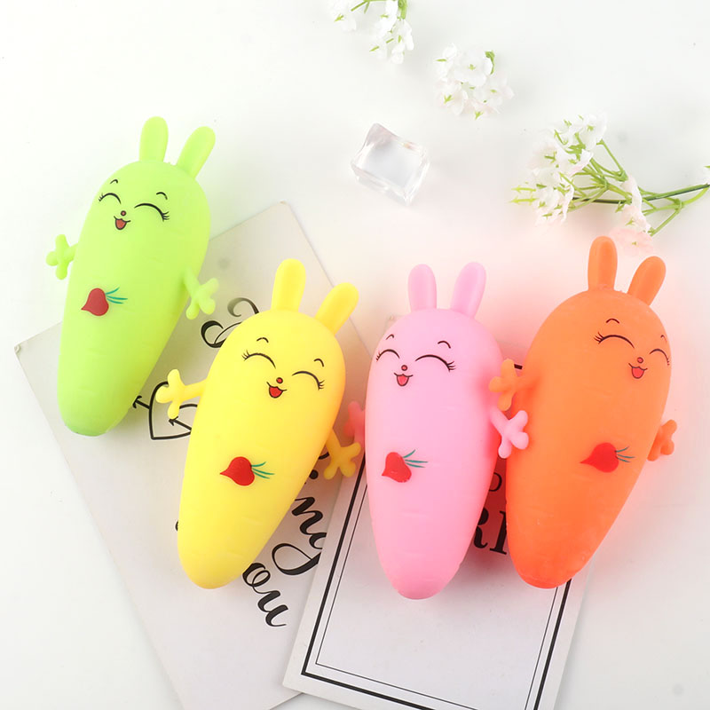 Carrot Rabbit Squeeze Toy